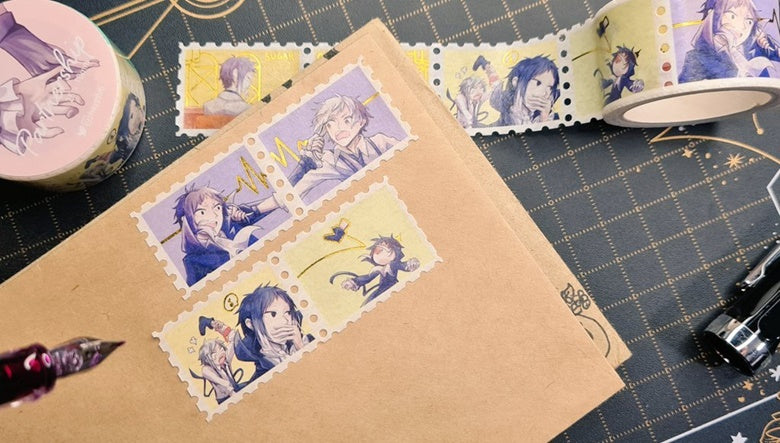 Partnership: Shin Soukoku Stamp Gold Foil Washi Tape