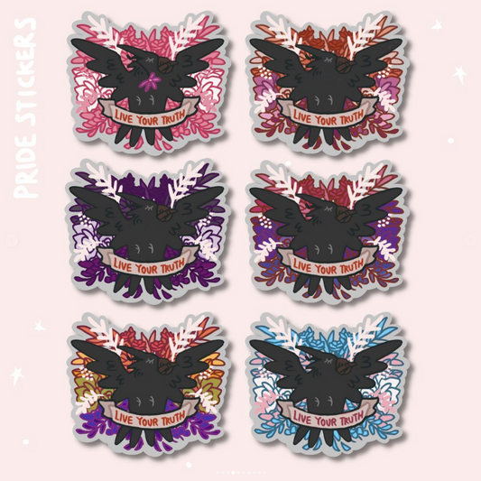 Crow LGBT Stickers