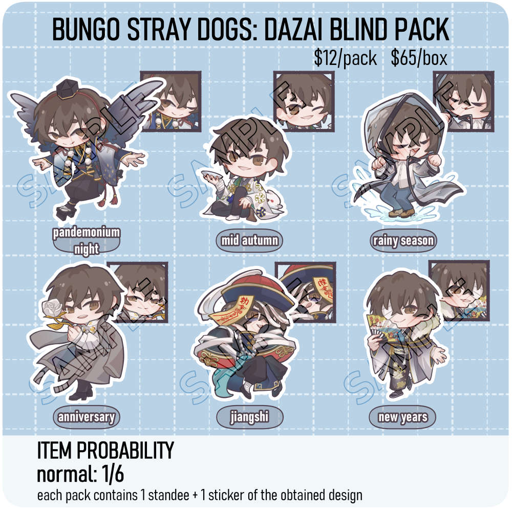 Dazai Standee Blind Pack